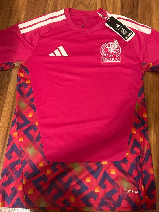 adidas Other - adidas Mexico Hot Pink Soccer (goalkeeper) Jersey with Multicolor Pattern